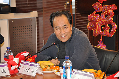 图为民政部民间组织管理局副局长刘忠祥讲话